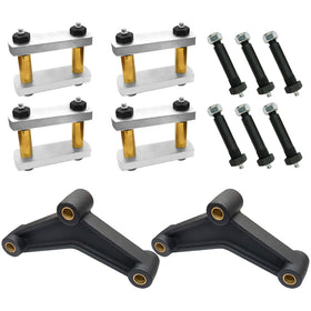 LLANNDER shackle kit front packaging showing complete heavy-duty components and fitment