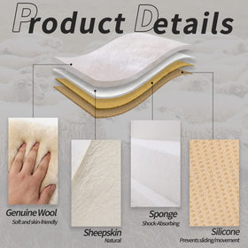 LLB sheepskin close texture detail highlighting soft wool benefit