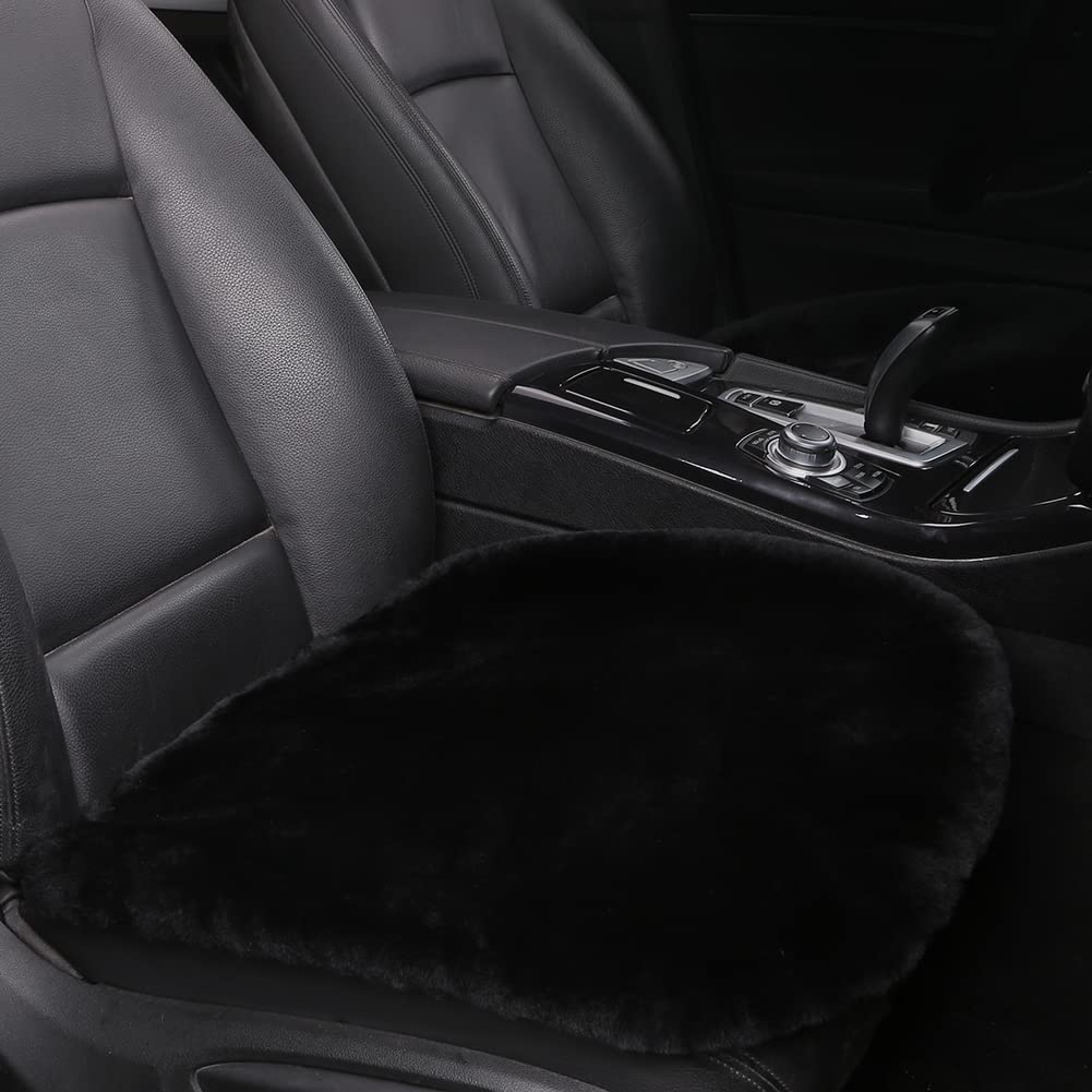 LLB sheepskin front view showing plush wool and comfortable look