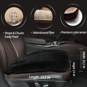 LLB sheepskin installed in car demonstrating added seating comfort