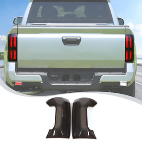 LLKUANG front view of tail light cover showing clean fit and sporty look