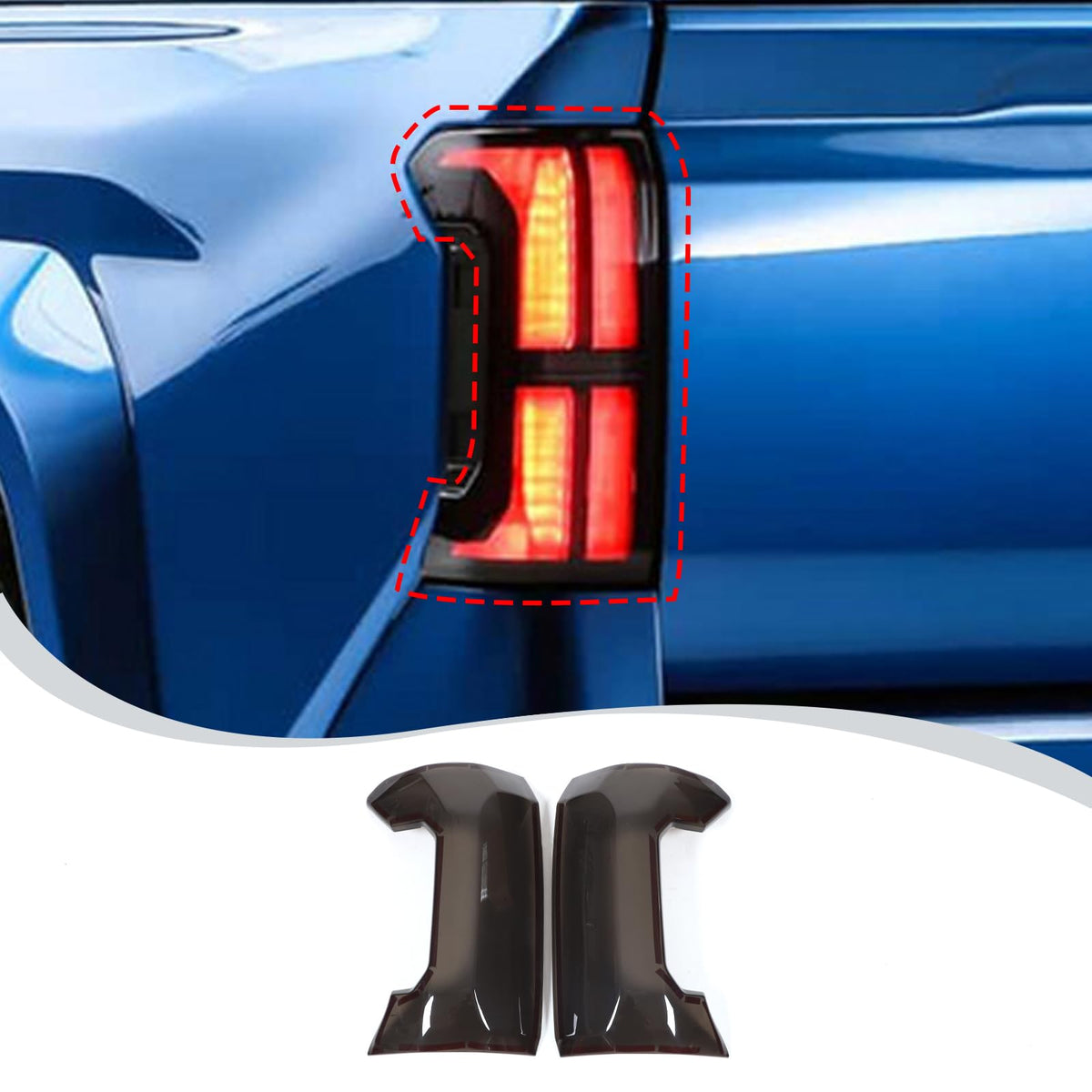 LLKUANG night demo showing maintained taillight visibility and safety