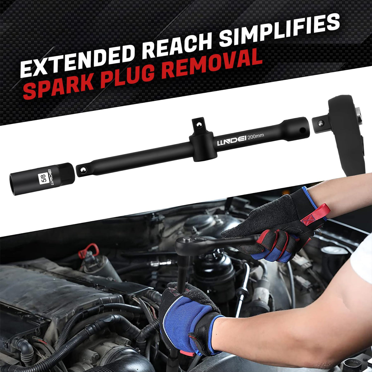 LLNDEI E-Torx and Torx sockets array covering modern fasteners for versatile repairs