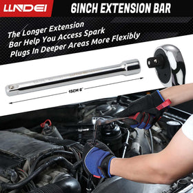 LLNDEI 6-inch extension and universal joint expanding reach into deep wells
