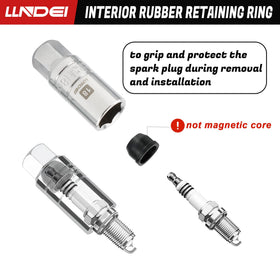 LLNDEI rubber insert inside socket protecting spark plug during removal