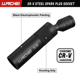 LLNDEI socket in use on engine demonstrating reach and reduced plug drops benefit