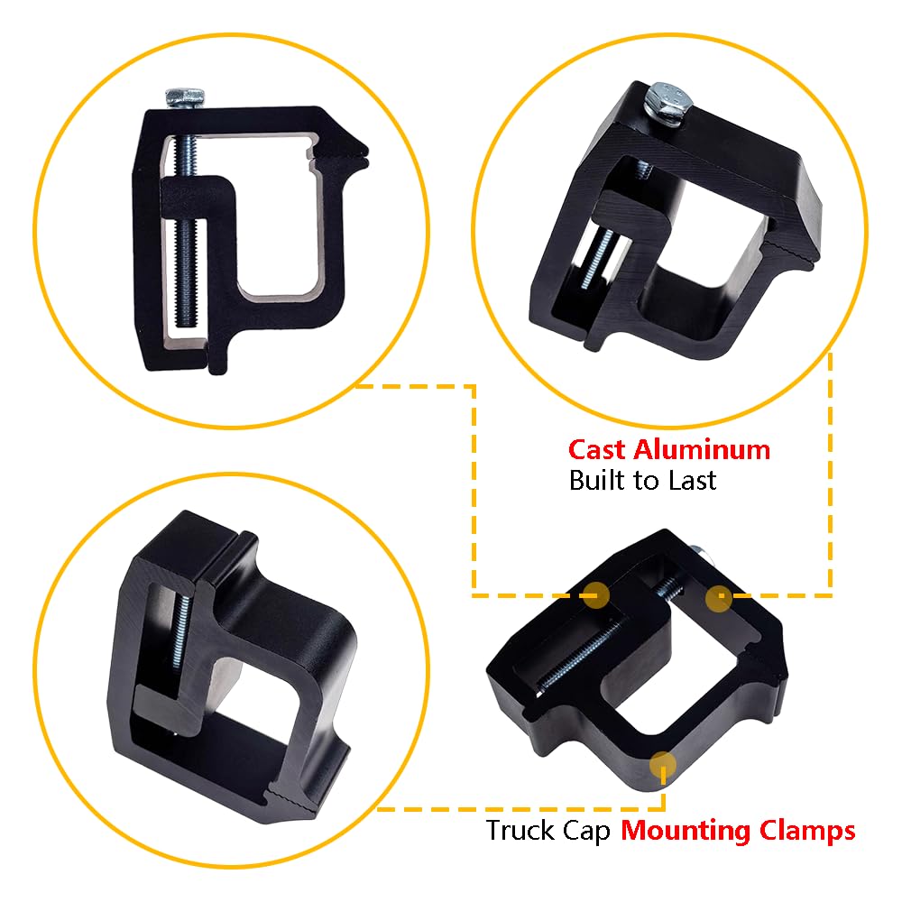 LLNSEAUTO clamp side profile mounted on truck rail for secure fit benefit