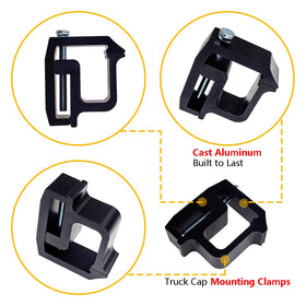 LLNSEAUTO clamp side profile mounted on truck rail for secure fit benefit
