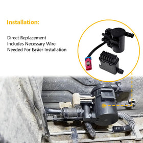 LLNSEAUTO vent solenoid hose ports view illustrating straightforward connection
