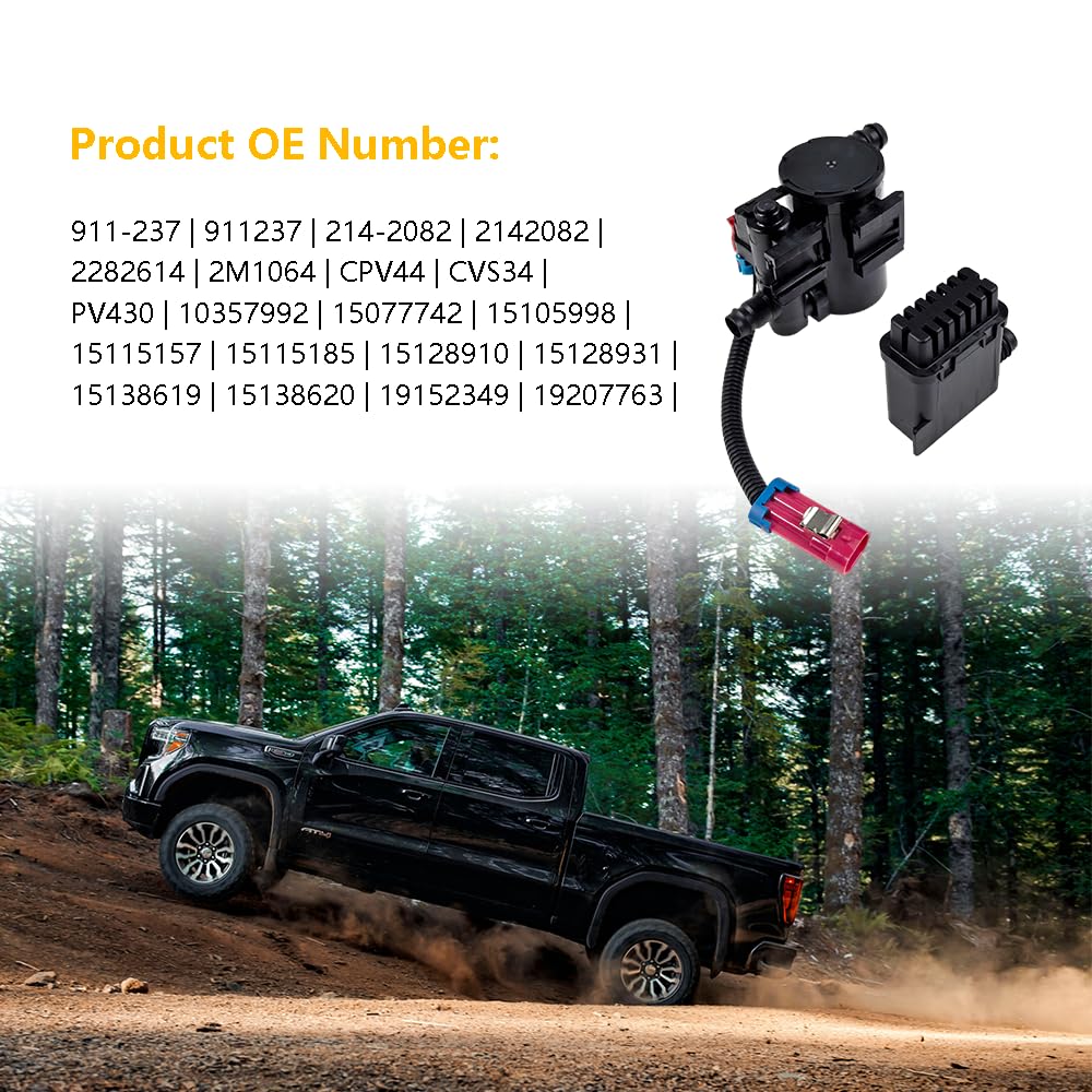 LLNSEAUTO vent solenoid label showing OE numbers for correct part matching