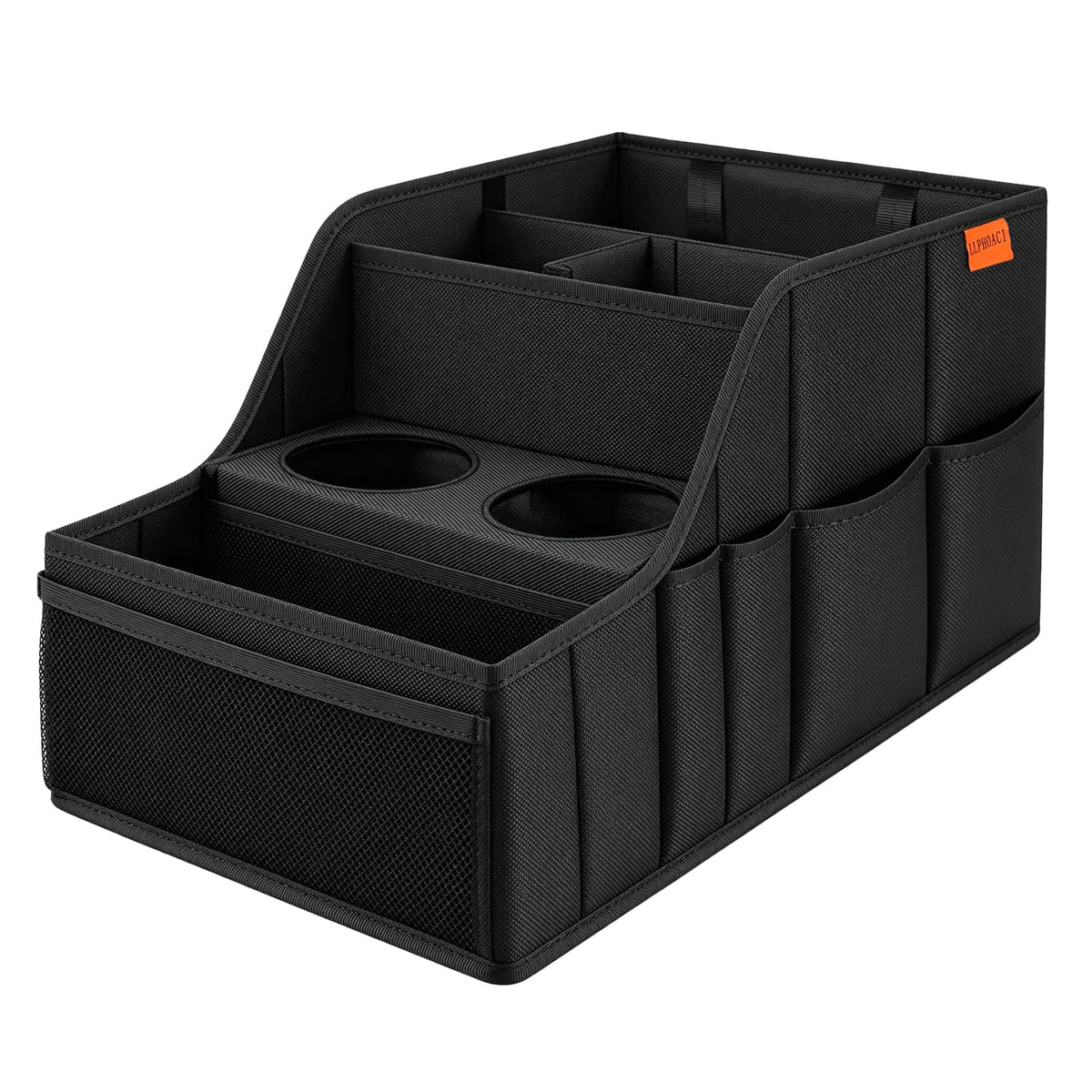 LLPHOACI front view showing full organizer and quick-access benefit