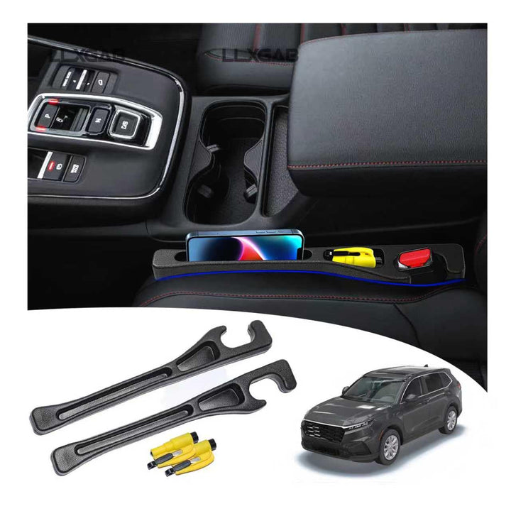 LLXGAB front packaging showing gap filler and included tools for tidy cabin