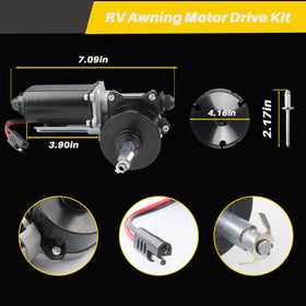 LLYZFED motor wiring and connector view highlighting easy electrical hookup