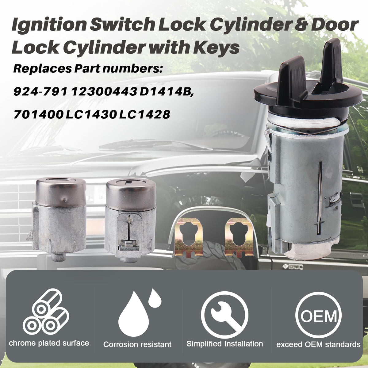 LLYZFED ignition cylinder close-up reveals precise tumblers for reliable starting