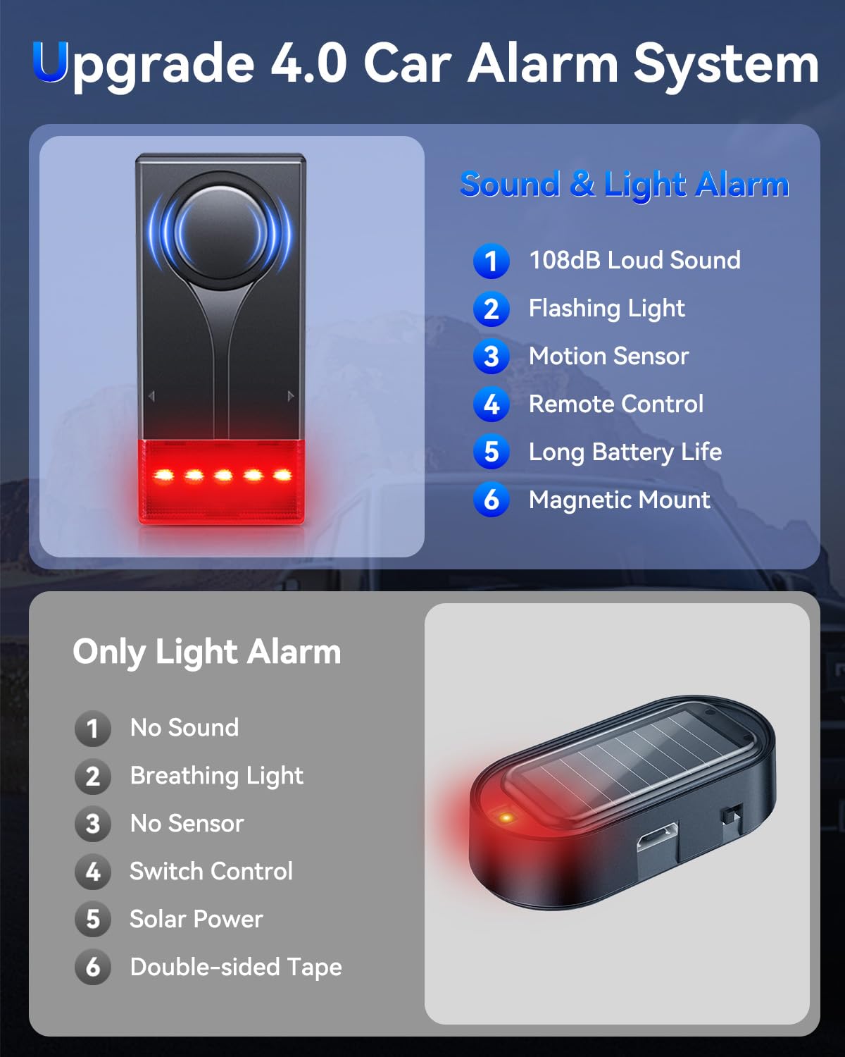 LNKERCO installed on car dashboard offering visible theft warning