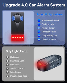 LNKERCO installed on car dashboard offering visible theft warning