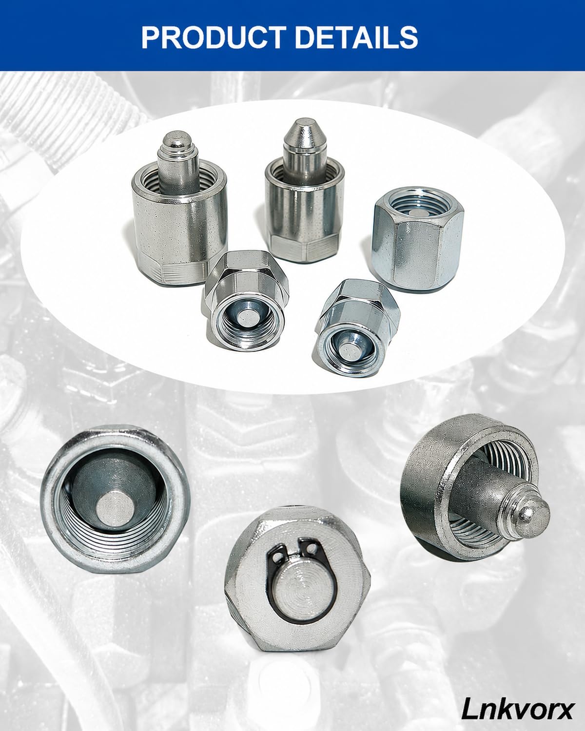 Lnkvorx material finish detail highlighting carbon steel durability for repeated use