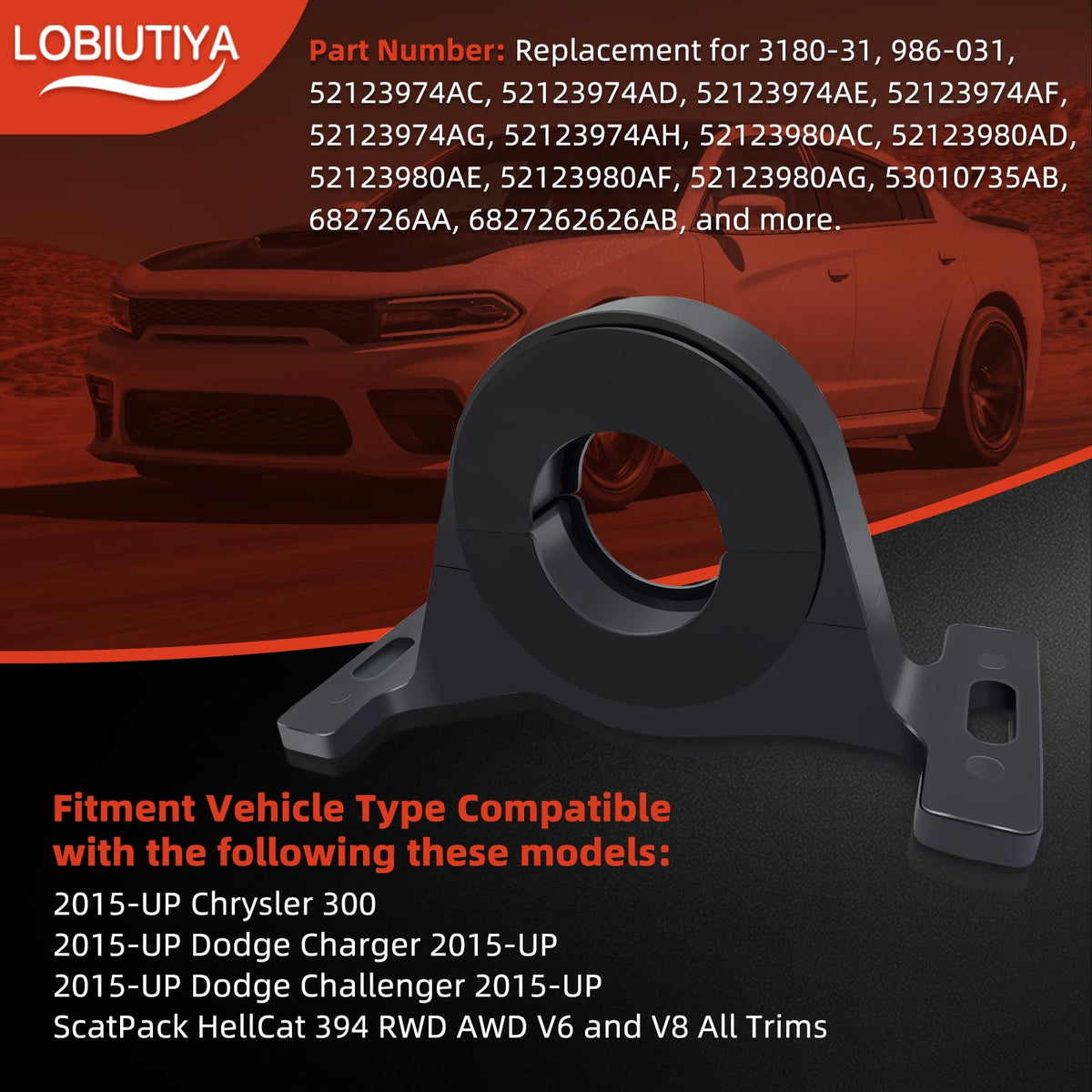 LOBIUTIYA close-up of rubber isolator demonstrating vibration reduction benefit