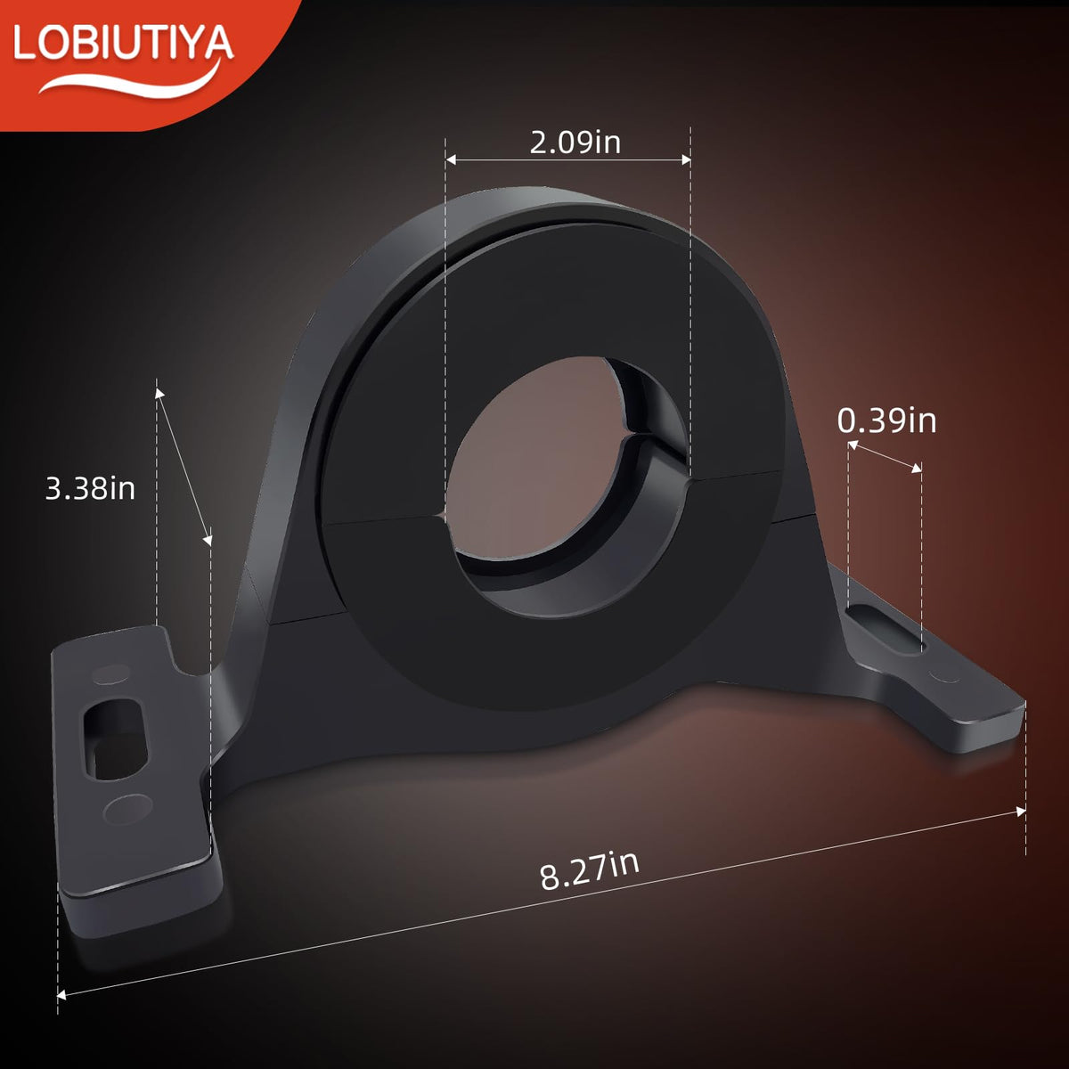 LOBIUTIYA center bearing mounted under vehicle showing improved driveline stability