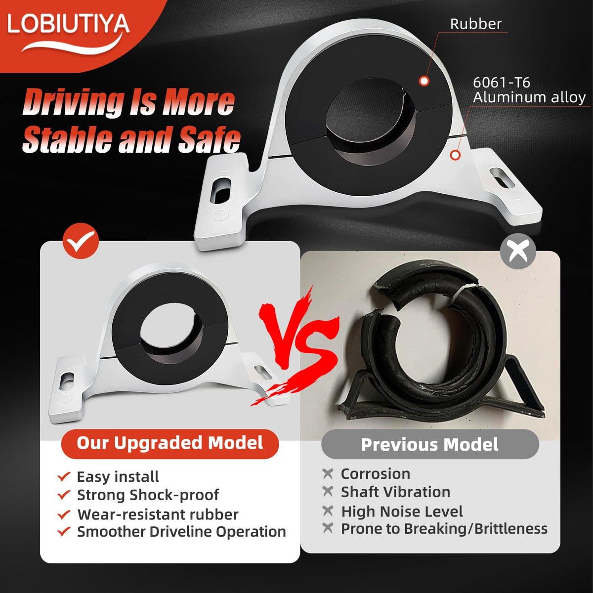 LOBIUTIYA size comparison with ruler for accurate part fitment
