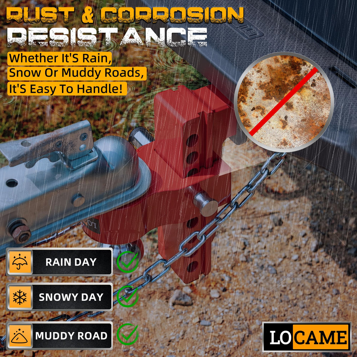LOCAME angle adjustment example showing quick rise and drop positioning
