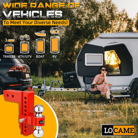 LOCAME hitch installed on heavy truck demonstrating stable towing setup