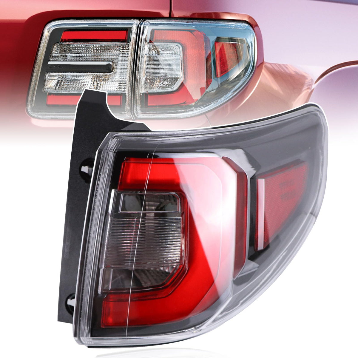 Lochnchn front view tail light showing fit and finish benefit: factory-style appearance