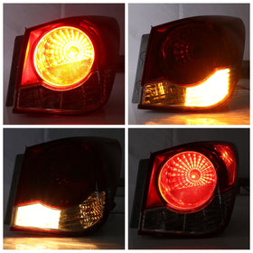 Lochnchn tail light lens close-up showing bright optics and clarity