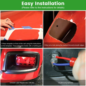 Lochnchn horn and brake pad displayed for audible alert and braking reliability