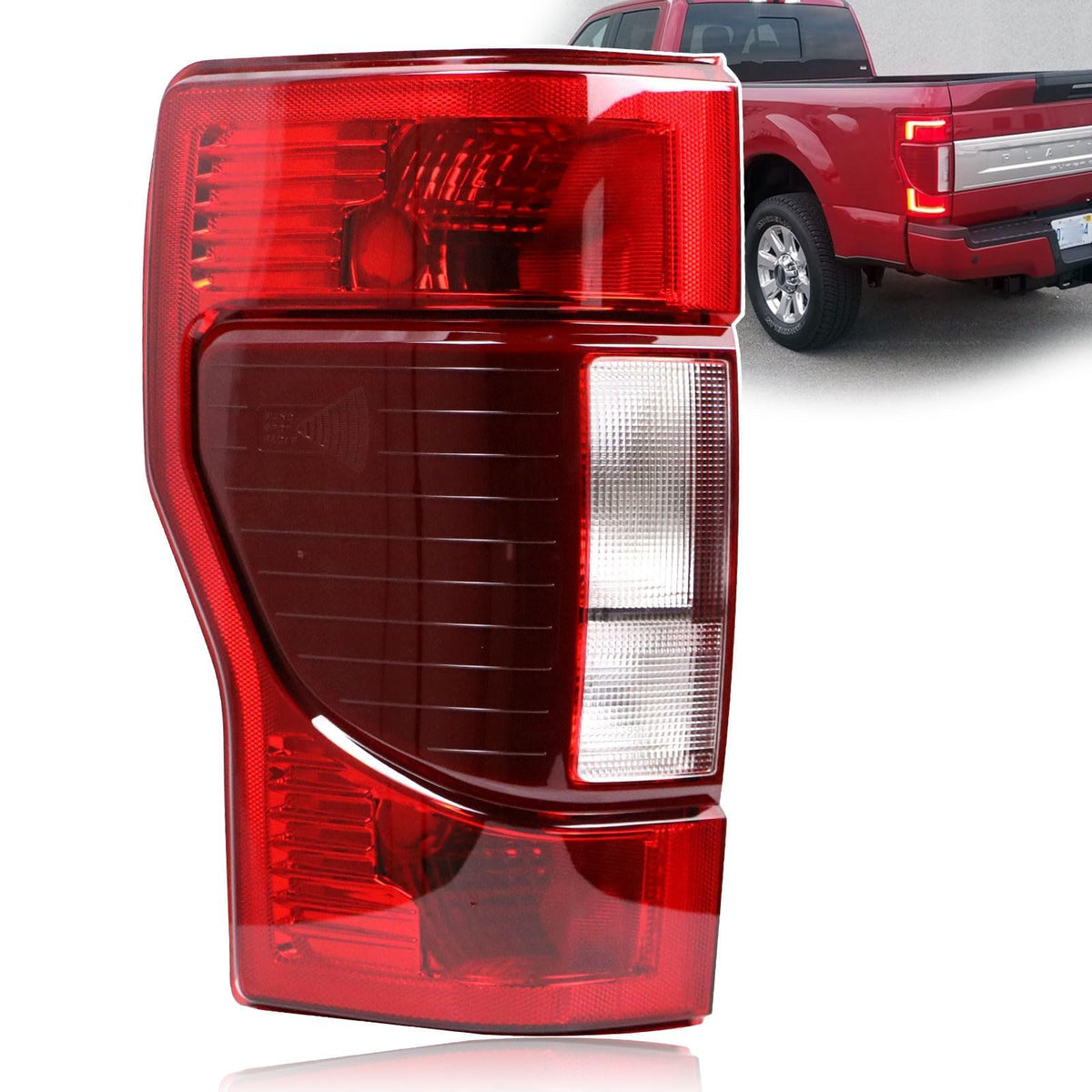 Lochnchn left tail light front view showing exact fit and factory look