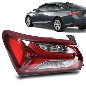 Lochnchn front view of outer tail light showing full lens and crisp finish, improves rear visibility