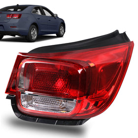 Lochnchn tail light front view showing clear lens and fit for Chevy Malibu for accurate replacement