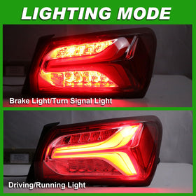 Lochnchn tail light mounted on Chevy Malibu rear demonstrating direct-fit appearance