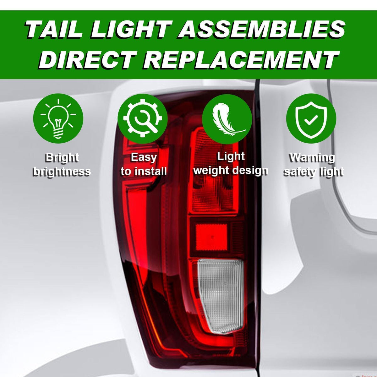 Lochnchn packaged tail light with hardware proving ready-for-install convenience