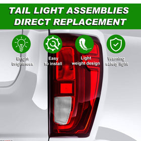Lochnchn tail light illuminated at night showing bright visibility on road