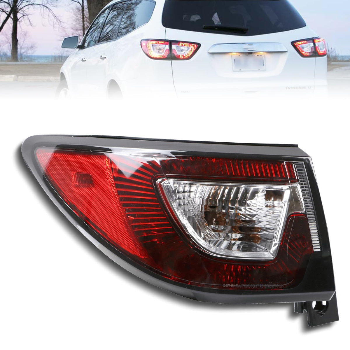 Lochnchn front view tail light showing fit and bright illumination benefit