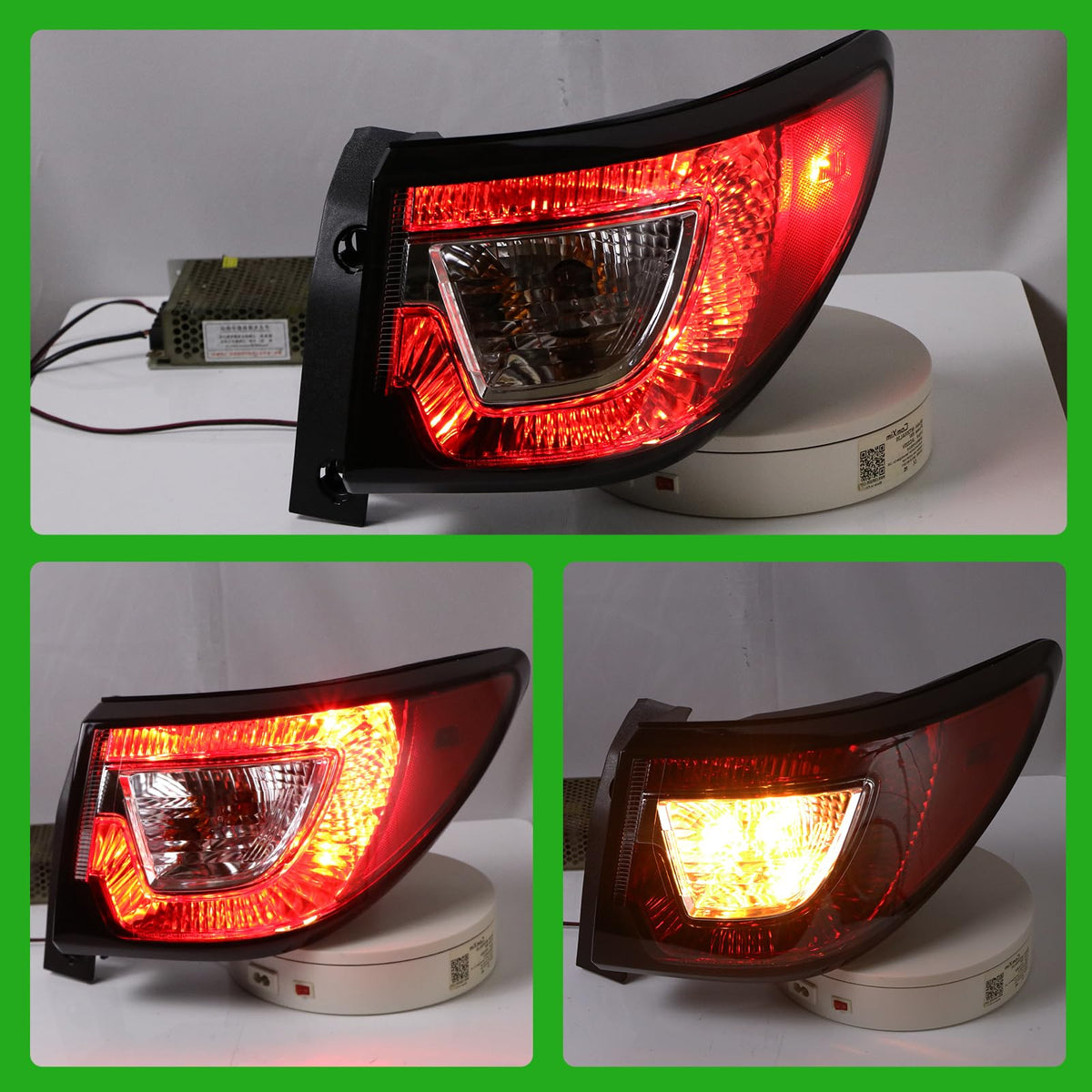Lochnchn tail light bulb socket detail showing easy plug-in installation benefit
