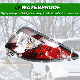 Lochnchn tail light held by hand showing compact scale for simple replacement
