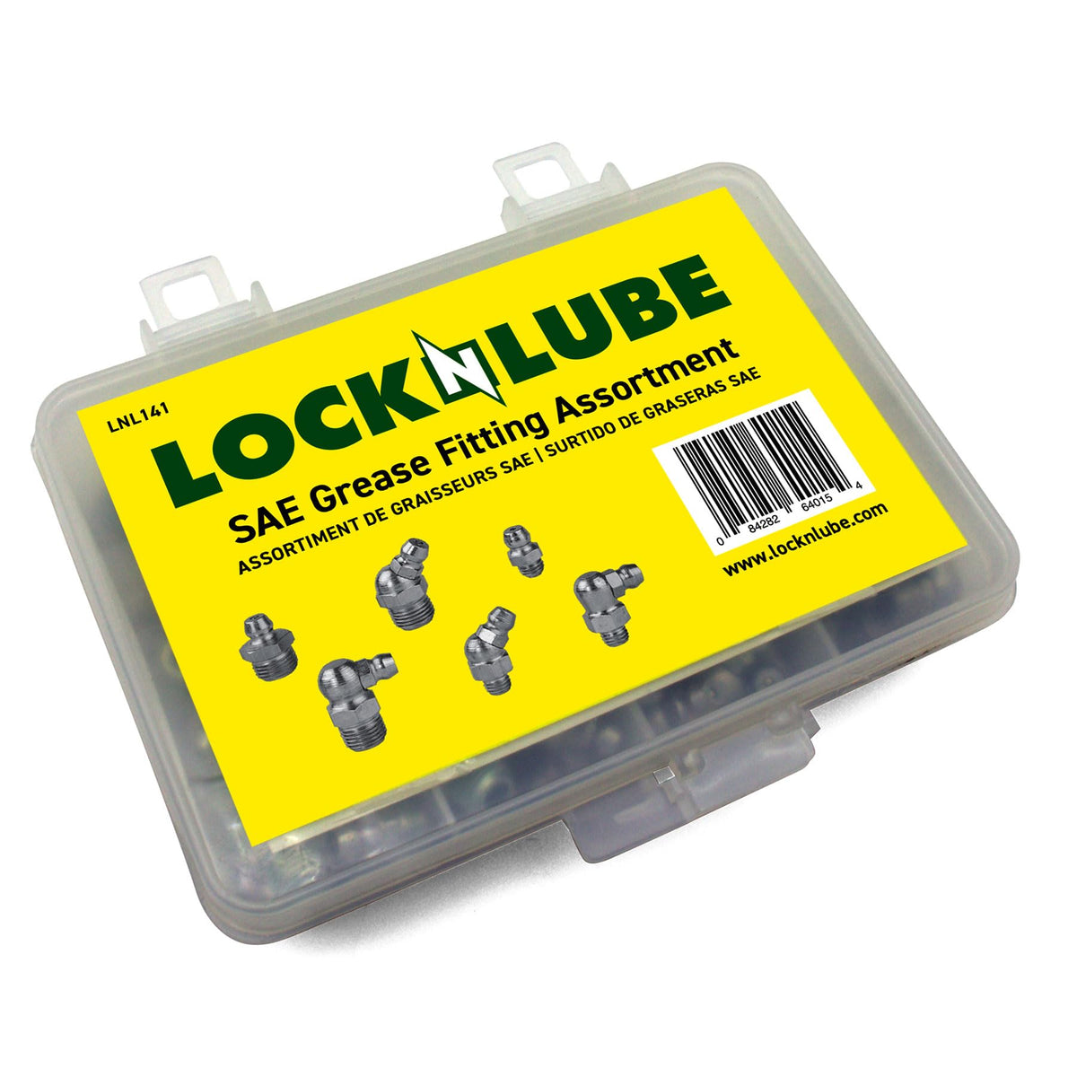 LockNLube front packaging showing kit and benefits