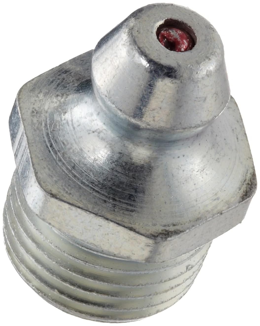 LockNLube fitting attached to grease gun demonstrating easy use