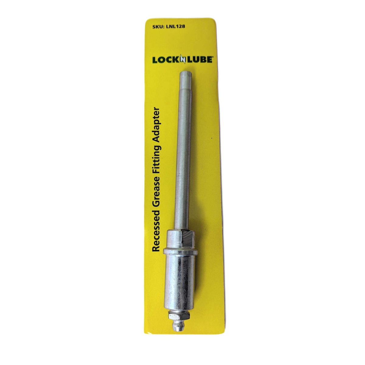 LockNLube close-up of cup-shaped working end for secure seating and cleaner grease