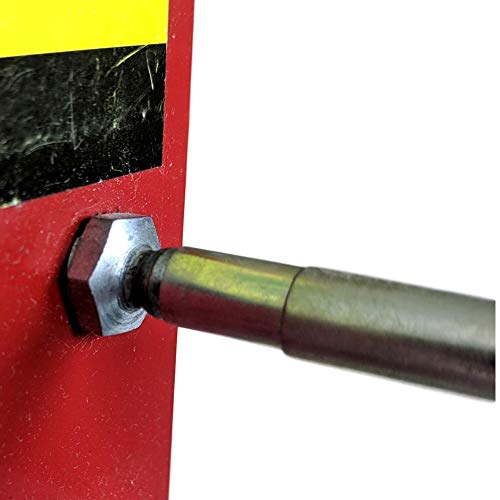 LockNLube adapter next to ruler showing 6-inch length for deep access