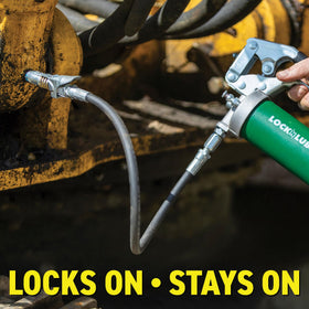 LockNLube next to a ruler showing scale for quick size and fit assessment