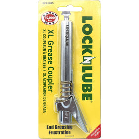 LockNLube front view showing compact body and universal fitting benefit
