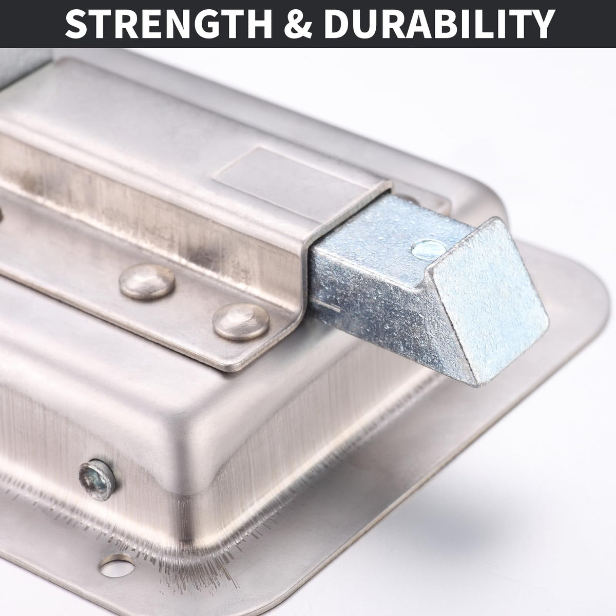 Loclink polished surface detail emphasizing corrosion resistance and durability