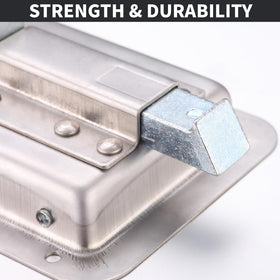Loclink polished surface detail emphasizing corrosion resistance and durability