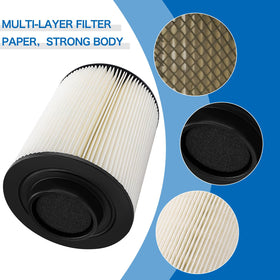 LOCOPOW close-up of filter media fibers for high-efficiency dust capture