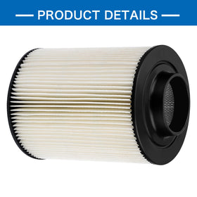 LOCOPOW filter next to ruler demonstrating true-to-OEM dimensions