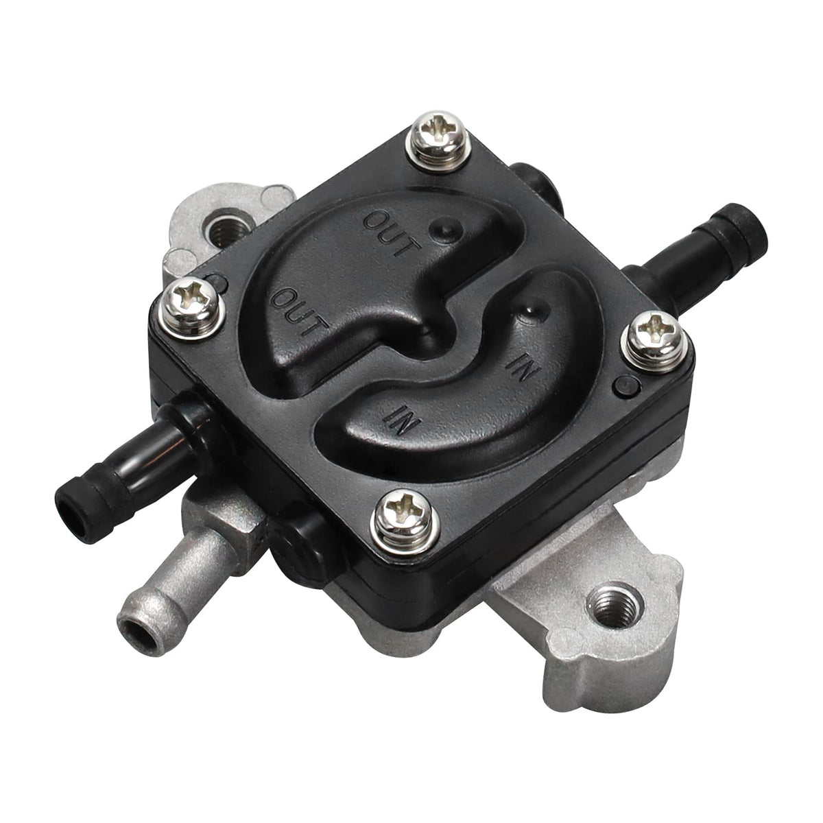 LOCOPOW front view of replacement fuel pump showing compact design and easy fit