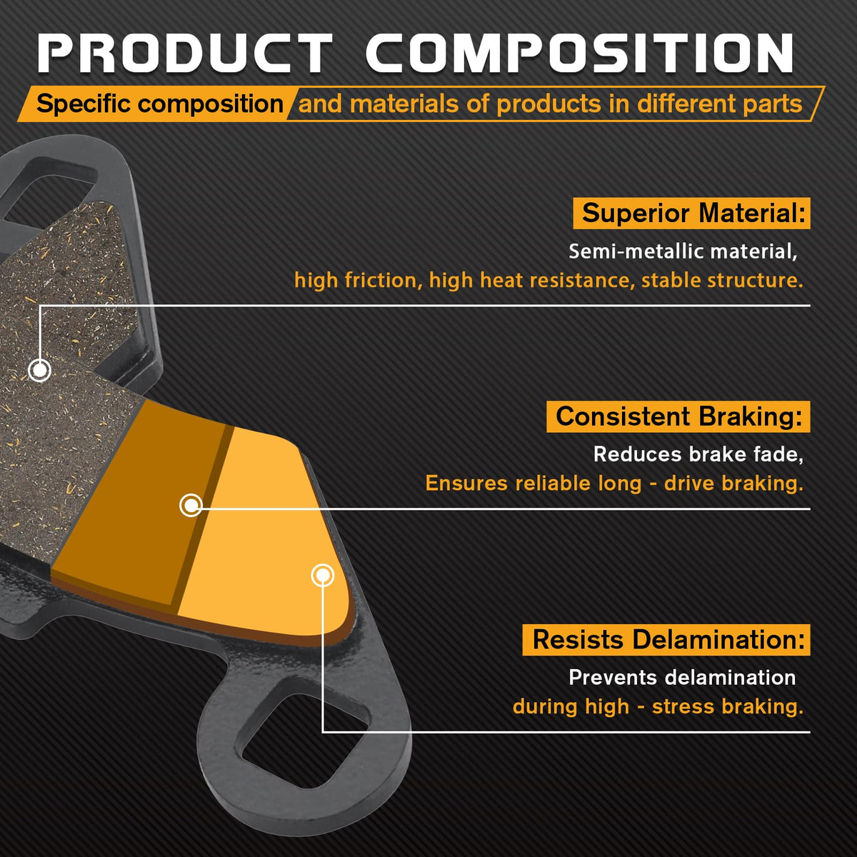 LOCOPOW installed on front caliper illustrating direct-fit and easy replacement